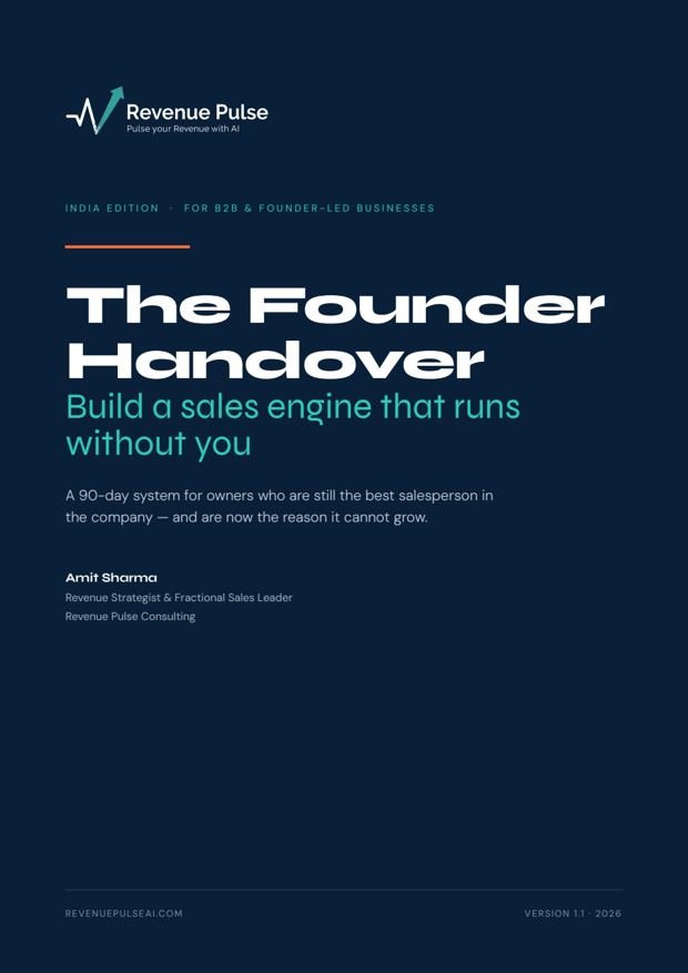 Cover of The Founder Handover, India Edition